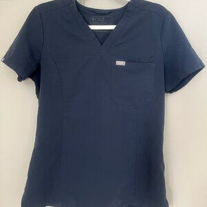 FIGS Scrub Set, Night Sky - S Petite Kade Cargo Pants and S Slim Catarina Top